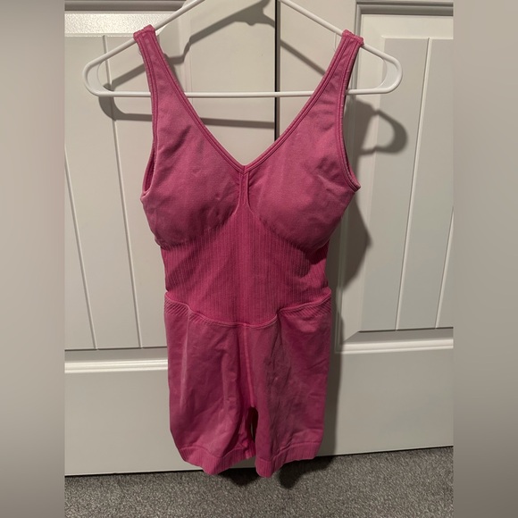 JoyLab Hot Pink Sleeveless Romper Jumpsuit - Picture 2 of 6